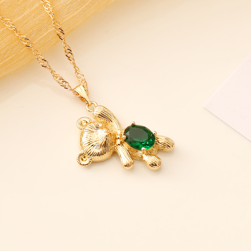 Fashion Multicolor Bear Necklace display picture 5