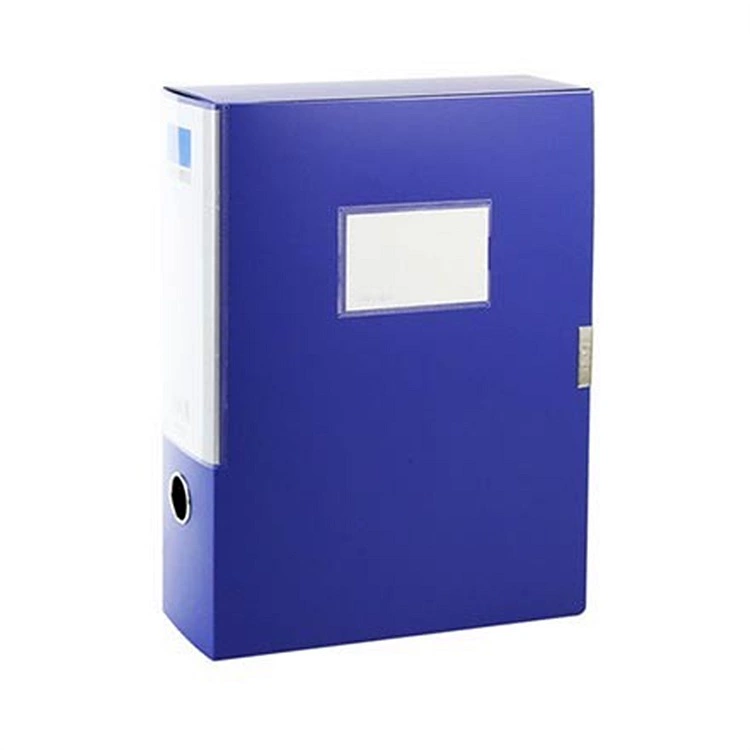 Deli 5682 file box Plastic 3.5cm blue board thickness 0.7mmpp board for wholesale