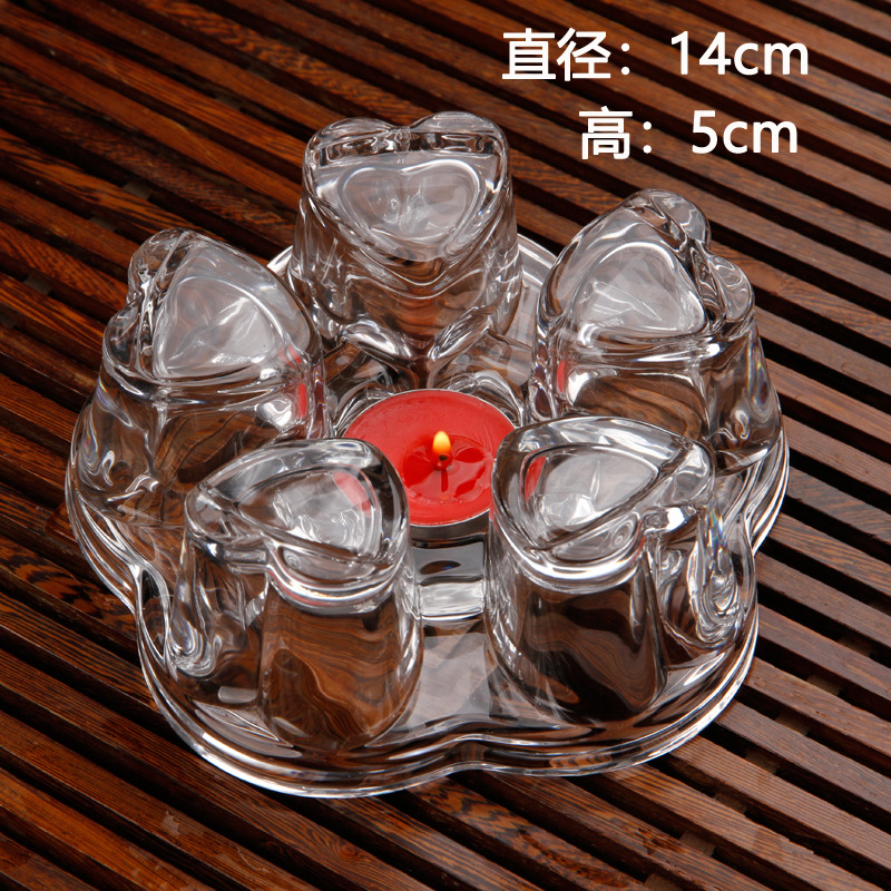 玻璃茶壺加熱底座點蠟燭泡花茶茶具燒蠟燭煮茶器保溫底座溫茶爐