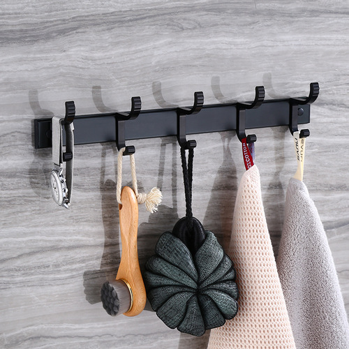 Faao bathroom punch-free bathroom space aluminum coat hooks bathroom row hooks clothes hooks kitchen coat hooks