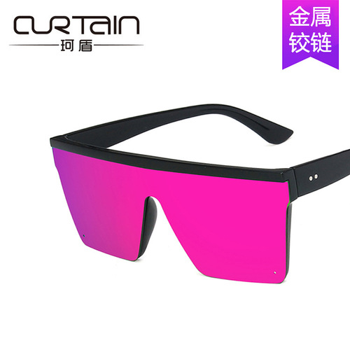 Purple Sunglasses Cross-Border Trendy Oversized Goggles 2020 New Women Street Style Driving Sunglasses Retro