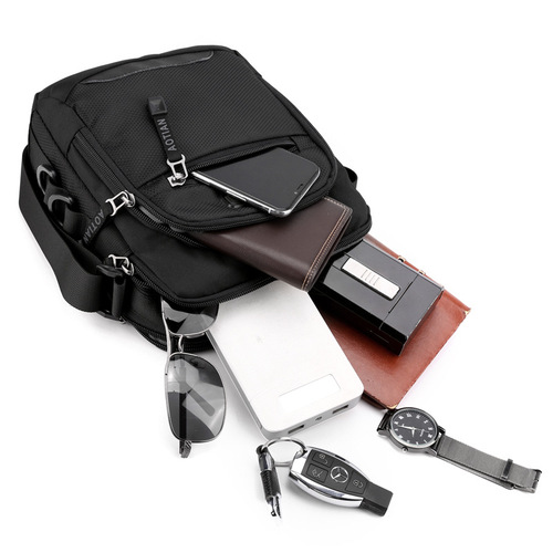 New Men's Single Shoulder Crossbody Bag Handbag Korean Style Casual Waterproof Large Capacity Travel Messenger Bag Multifunctional Trendy Bag
