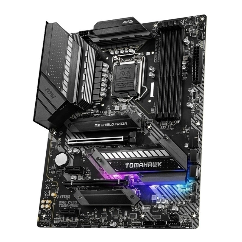 Micro-Star Z490 Tomahawk, материнская плата Tomahawk с двухпортовой сетью, поддержка 10-го поколения процессоров, сокет 1200