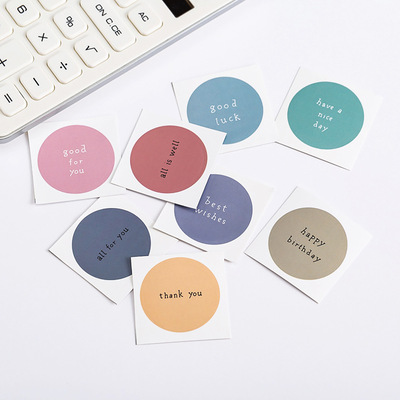 ins Morandi Dot Sticker Sealer lovely girl PDA Sticker decorate Small patterns