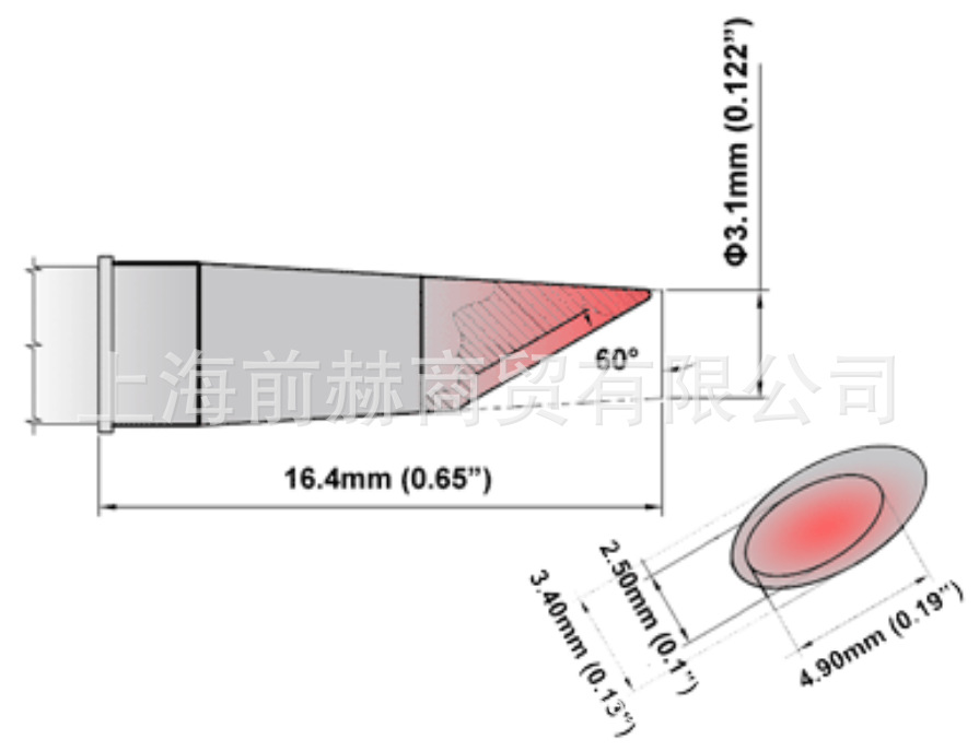 THERMALTRONICS 热魔 M8WV031 烙铁头 焊咀 