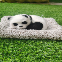 Creative car ornaments: bamboo charcoal dog napping cat, odor-absorbing bamboo charcoal pack, cute fabric mat featuring a sleeping cat and lifelike mini cat/dog figures.