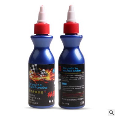Marcado cera 100ml de pintura de coche marca eliminación de reparación artefacto pulido cera coche cero reparación líquido pequeña botella azul