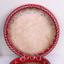 新疆民族乐器维吾尔族 实木牛皮手鼓 40厘米标准新疆手鼓