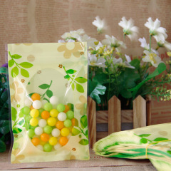 Three-color flower bone bag, olive food packaging bag, flower tea dry goods dry fruit sealing bag flat self-sealing plastic bag