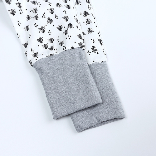 Four seasons baby one-piece clothes, new long-sleeved home crawling clothes, hand and foot coverings, wholesale baby air-conditioning clothes