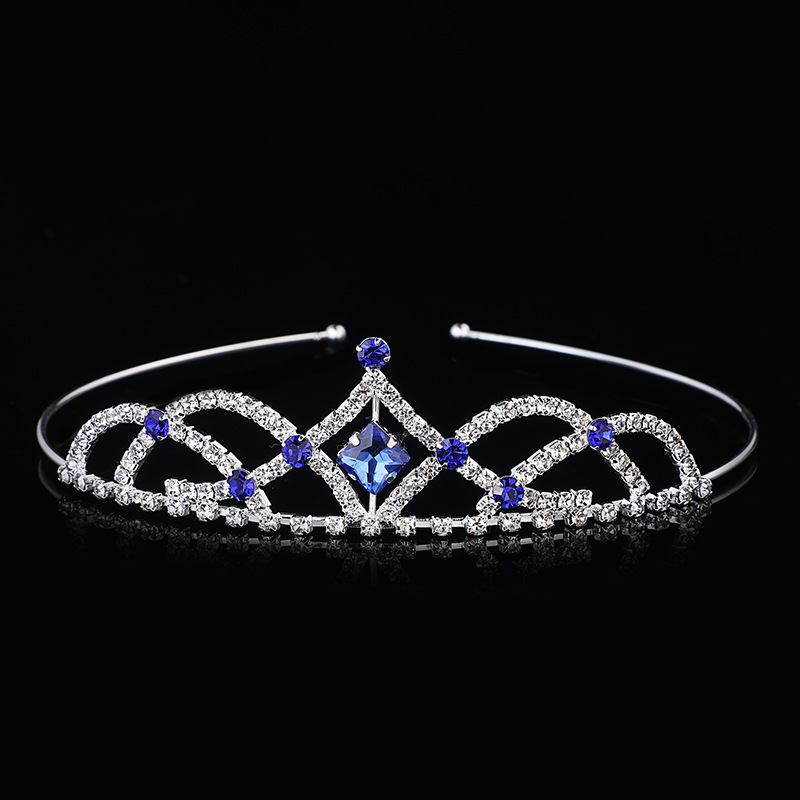 Tocado de la Corona nupcial europeo y Americano niñas cabeza de la corona de los niños Crystal rhinestone diadema XZ002
