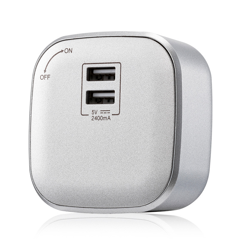 现货便捷式移动插排电力轨道适配器英标USB小夜灯轨道插板插座