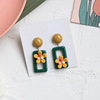 Cute fresh earrings, design ear clips, accessory, Japanese and Korean, trend of season, no pierced ears