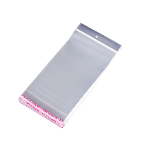 Factory wholesale clothing packaging bag transparent opp self-adhesive head seal bag printable opp bag packaging bag