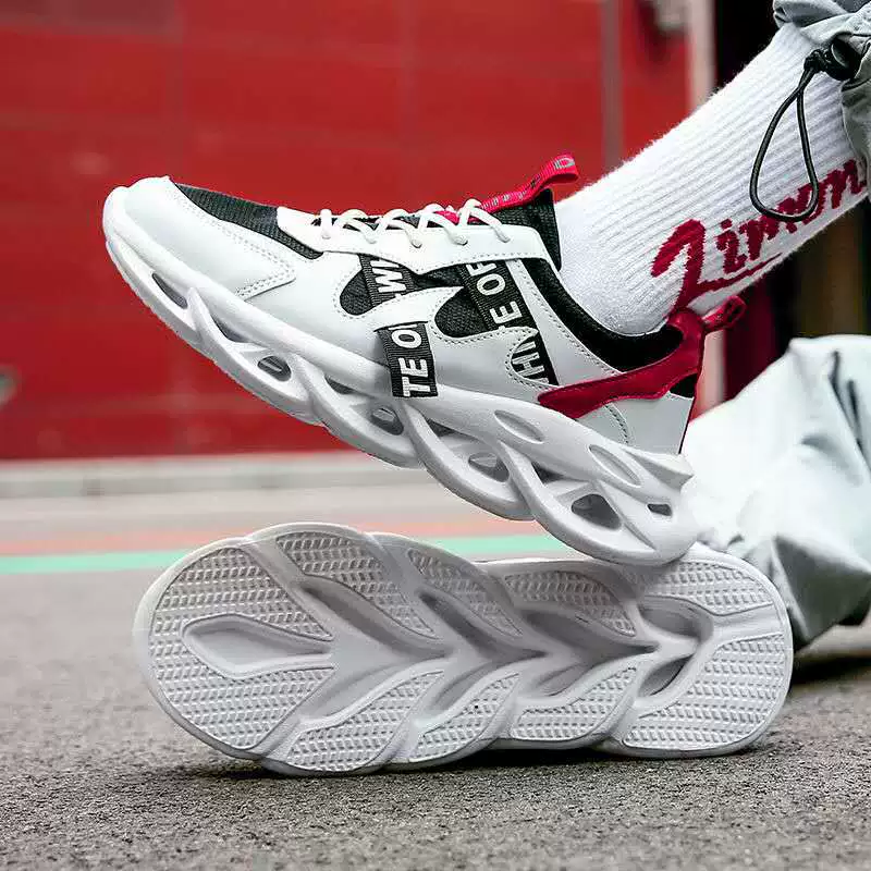 Men's demi-season footwear, breathable sports shoes for leisure, 2020, Korean style, for running