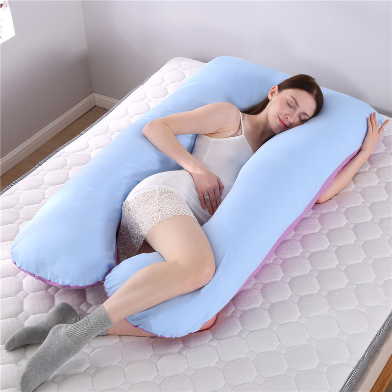Soporte de cintura transfronteriza lado dormir en forma de U almohada apoyo del vientre almohada de enfermería Tmall Amazon suministro directo almohada de maternidad