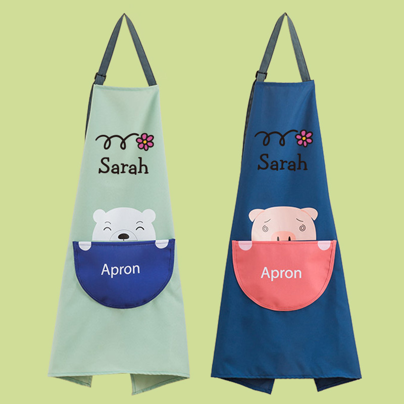 Delantal casa cocina anti-fouling lindo estilo japonés Moda Mujer leche té tienda cintura ropa de trabajo logotipo personalizado
