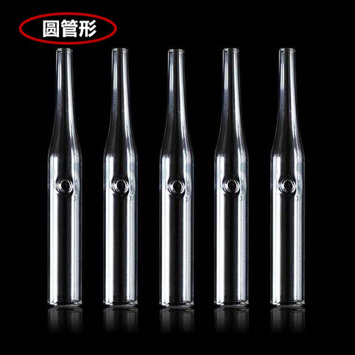 Headlight blackhead round pipe accessories round straw glass cleaning blackhead glass tube accessories oil absorbing accessories beauty
