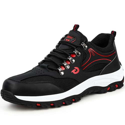 Manufacturer wholesale labor protection shoes for men, anti-smash, anti-puncture, wear-resistant rubber outsole, comfortable, wear-resistant, non-slip work shoes