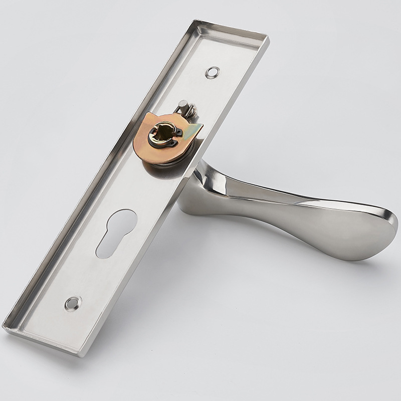 De estilo europeo de acero inoxidable de la puerta del hogar cerradura de la puerta del dormitorio de interior universal Mute puerta de madera baño cerradura de la puerta