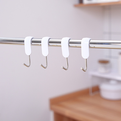 Japan KM.1026. Rice wood random hook (pack of 10) double-head special-shaped S hook plastic hook
