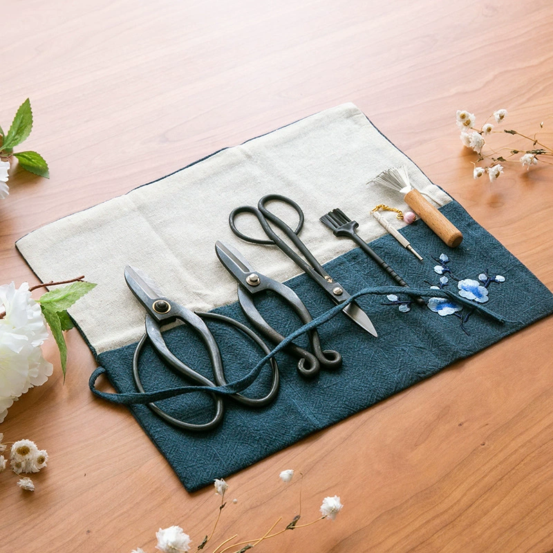 Специальный набор инструментов для флористов Маленький оригинальный цветочный путь Профессиональные ножницы для цветов Дзен Японский китайский костюм для организации цветов