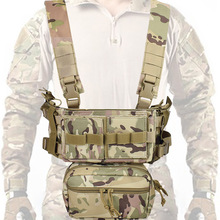 跨境 军迷户外MK3胸挂战术背心 1000D尼龙轻量化战术肚兜背心马甲