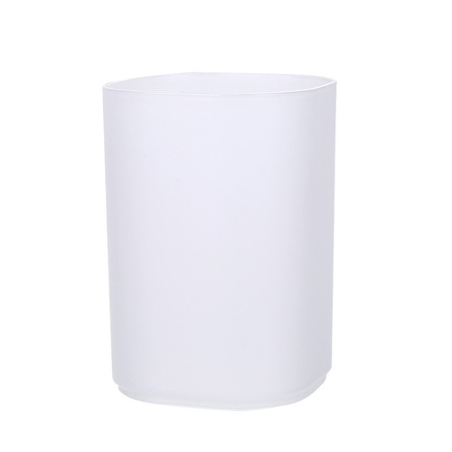 Desktop Transparent Pen Holder Frosted Simple Storage Box Multifunctional Office Storage Tube Student Stationery Supplies Pen Holder Self