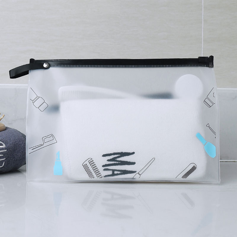 eva化妆包 拉链磨砂塑料手提袋便携多功能防水洗漱包旅行收纳现货