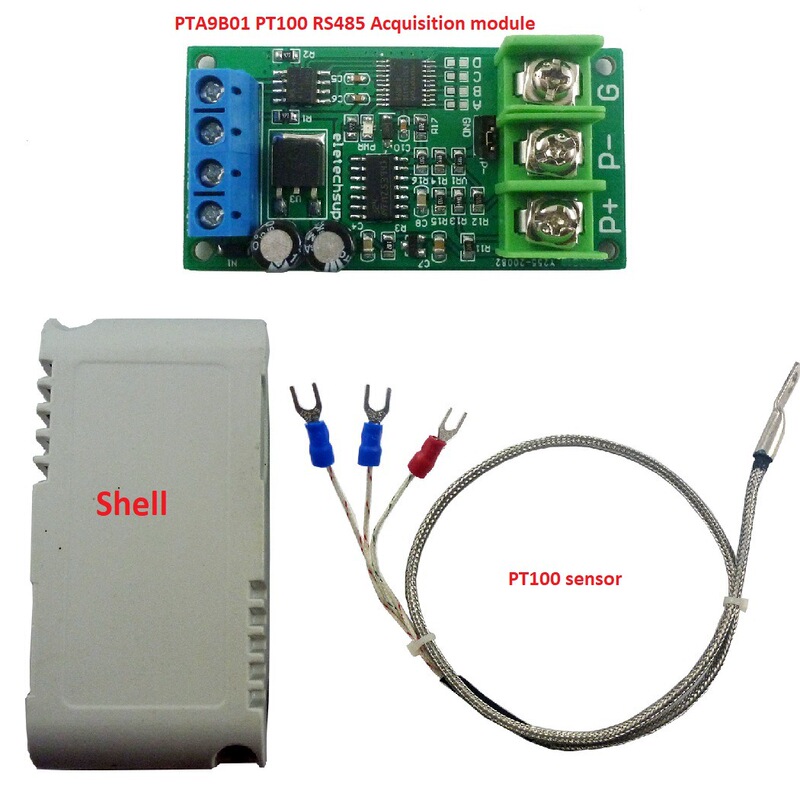 PT100 platinum thermal resistance RTD galvanic temperature sensor transmitter RS485 MODUBS RTU module PT100 platinum thermal resistance RTD galvanic temperature sensor transmitter RS485 MODUBS RTU module