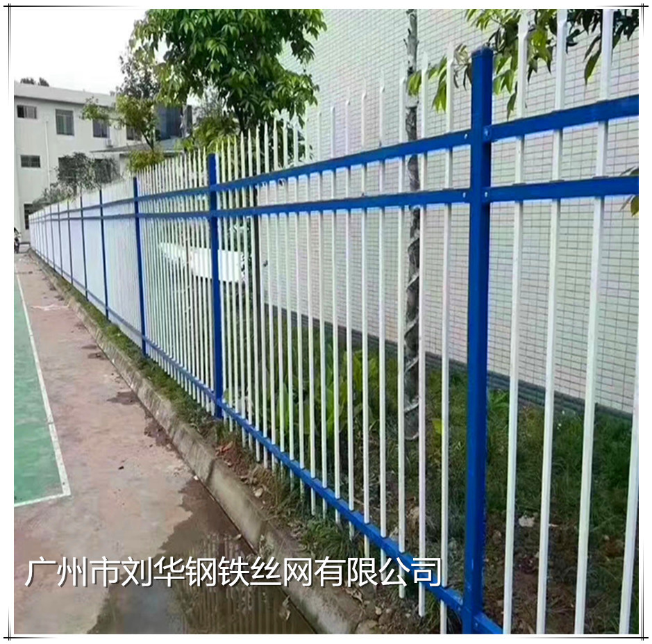 厂家加工学校走廊铁艺护栏 小区喷涂铁艺锌钢护栏 工厂围墙防护栏