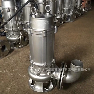 全不锈钢污水泵304316不锈钢切割高温排污泵耐酸碱腐蚀潜水排污泵