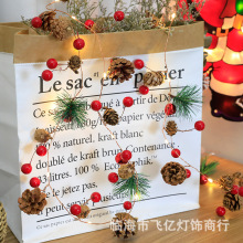 批发LED灯串圣诞松果灯串松针装饰铜丝灯彩灯节日灯串创意装饰灯