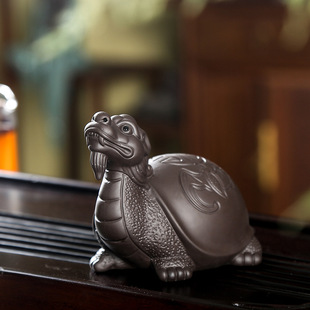 Tea pet decoration ceramic personalized tea play lucky golden toad Dragon turtle tea ceremony zero matching kung fu tea set accessories