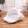 Cat's nest, dog nest Pets with velvet cotton nest can be cleaned and cleaned, universal waterproof waterproof cat supplies, warm net red nest