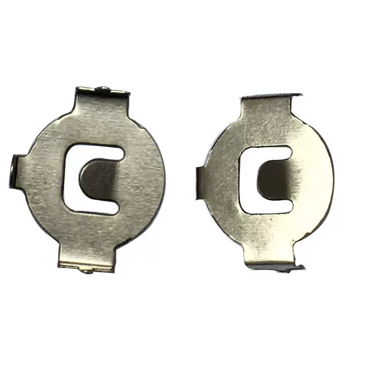 CR1220电池扣导电五金冲压弹片连接片纽扣