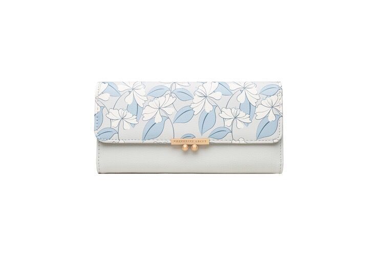 All Seasons Season Women'S Gender Women's Flower Pu Leather Buckle Wallets