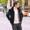 2020 Imitation mink fur coat Trend winter new pattern have cash less than that is registered in the accounts coat man black business affairs Lapel keep warm leather clothing