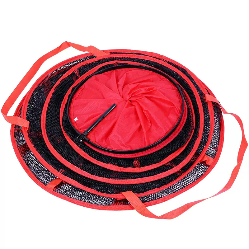 筏钓大鱼护批发加厚涂胶水库鱼护折叠渔户大喇叭渔护大肚型渔网兜