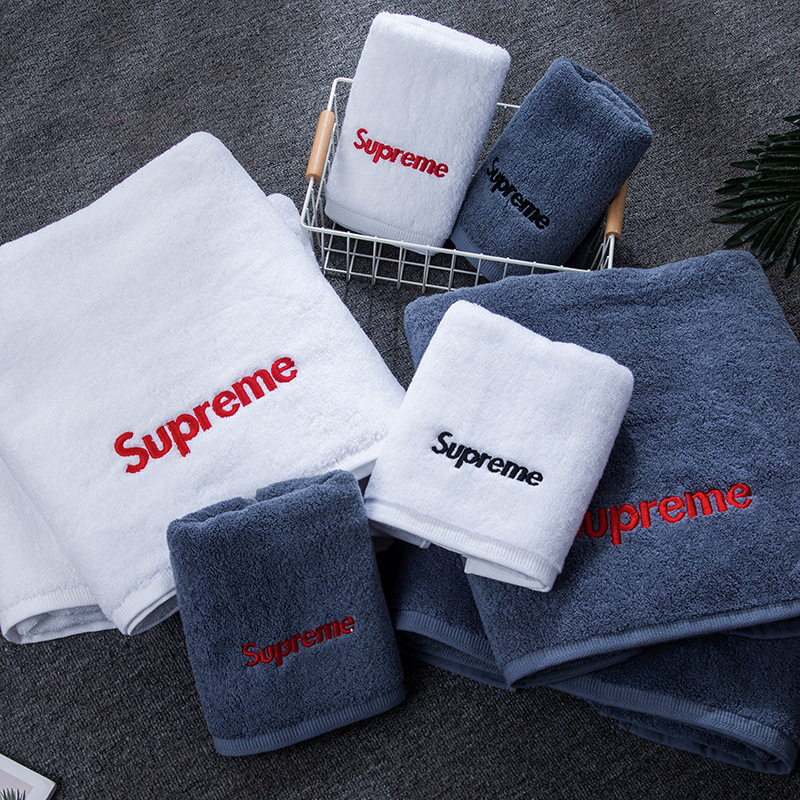 Fashionable Brand Custom Towel Sup Household Supplies Bath Towel Pure Cotton Face Wash Sports Fitness Hotel Towel Custom Logo
