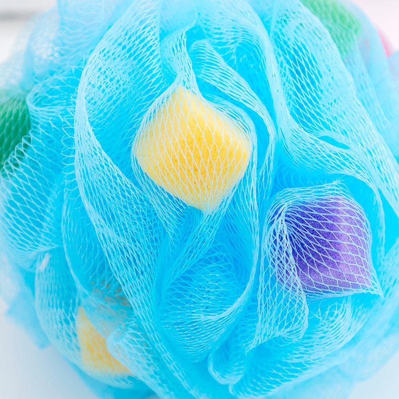 Bola de baño grande con esponja de baño Bola de baño Toalla de baño Baño de flores Bola de baño grande al por mayor