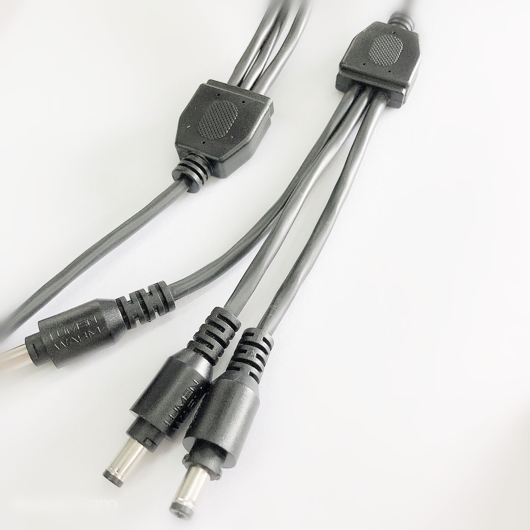 厂家定/制一拖三 5525电源线 FT6认证18AWG 3C 大功率DC线