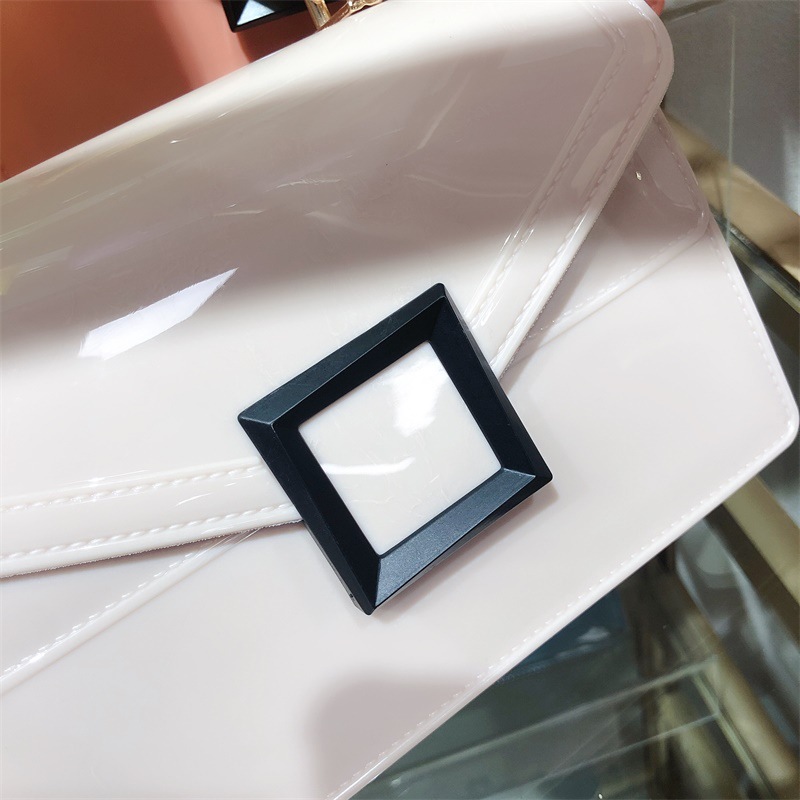Clearance jelly bag, transparent pvc women's bag, gradient color small square bag, handbag, single-shoulder crossbody women's bag in stock undefined