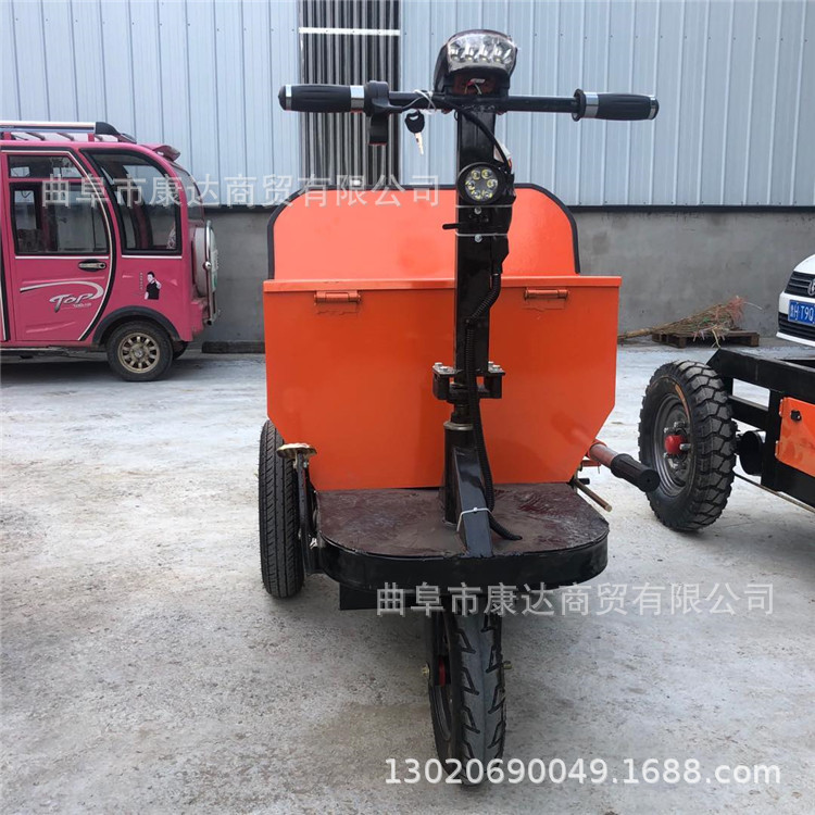 建筑工地运输翻斗车 汽油手推车 可骑行三轮车 平板拉砖车