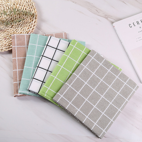 Internet celebrity waterproof plaid floor stall disposable tablecloth peva no-wash waterproof, oil-proof and iron-proof tablecloth in multiple sizes