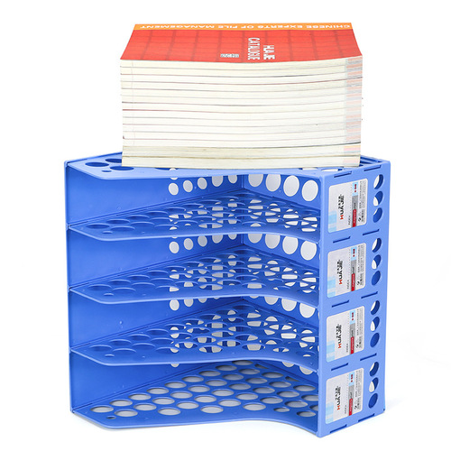 Huajie Factory Wholesale Plastic File Frames, File Racks, Office Document Racks, Data Racks, Storage Racks, Student Bookshelves