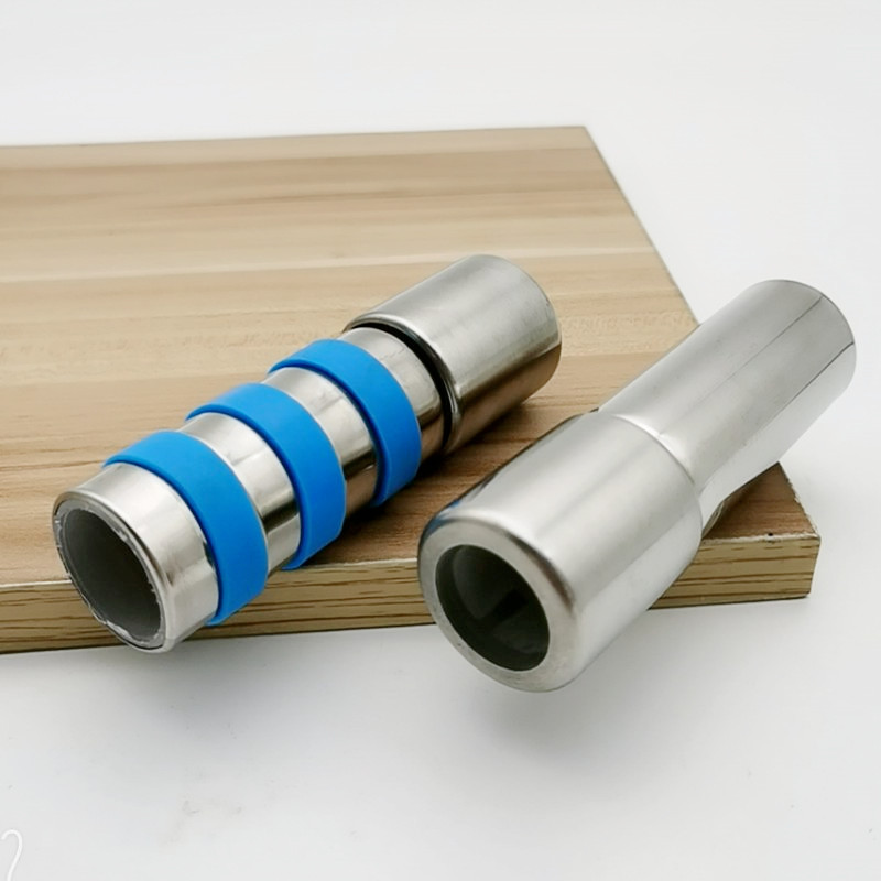 Steel pipe connector 22 pipe to 25 pipe joint extension telescopic outer lock accessories clothes drying rod stainless steel pipe pipe connector