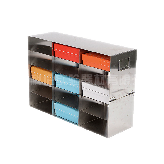 304不锈钢侧放式抽屉式实验冰箱架负80度冰箱冷藏架分隔架分体式