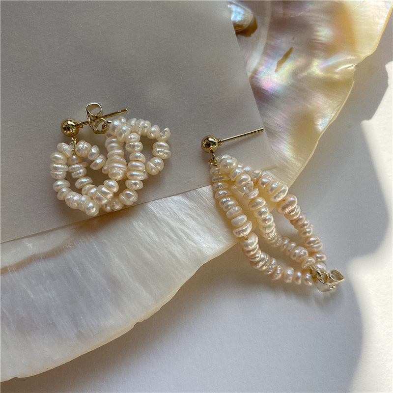 9g Weight Drop Earrings Classification 1 Pair Quantity Daily Occasion Freshwater Pearl Material Solid Color Pattern Women'S Gender Beaded Design Retro Style 1 Pair Retro Solid Color Freshwater Pearl Beaded Drop Earrings 无
