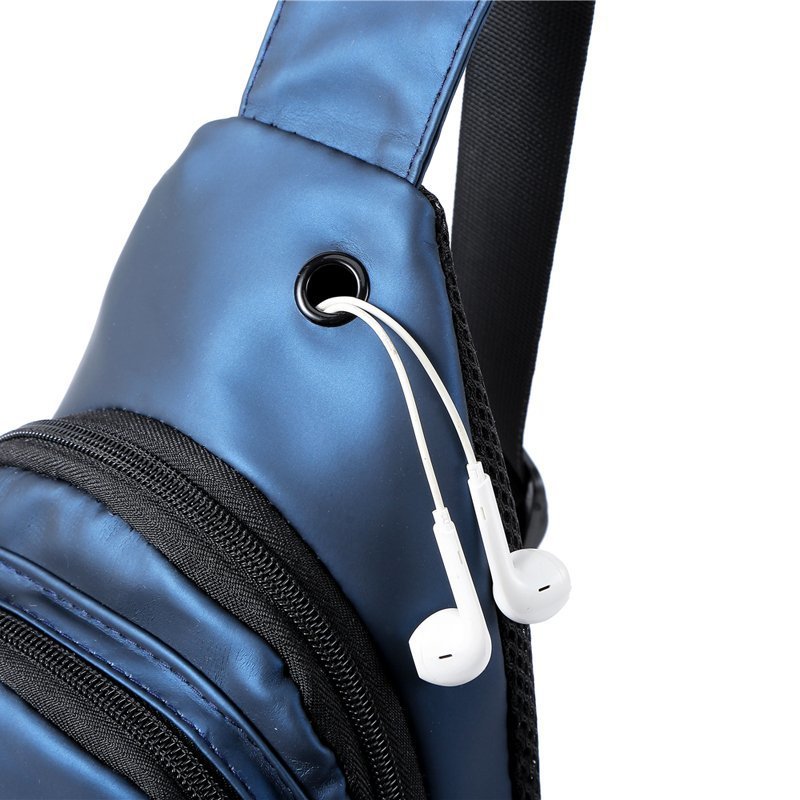 Hombres Básico Color Sólido Hidrófugo Impermeable Bolsos De Cintura display picture 4